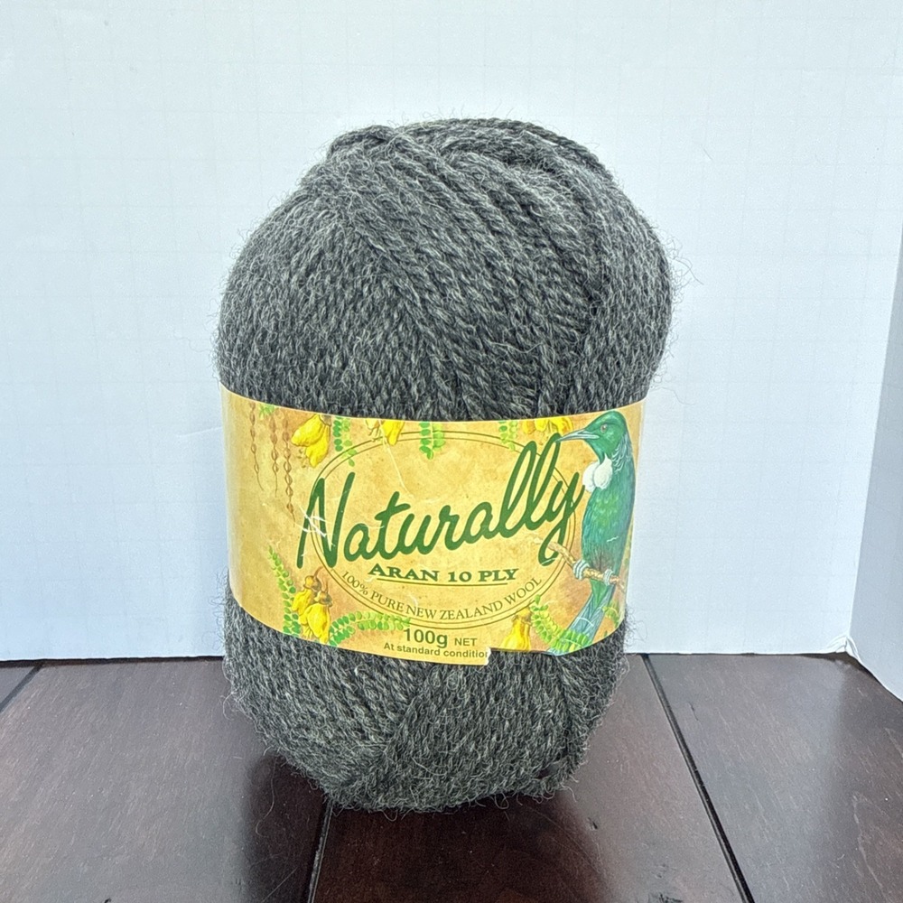 Naturally‎ 100% Wool Aran 10 Ply New Zealand Yarn Shade 154 Batch 5034